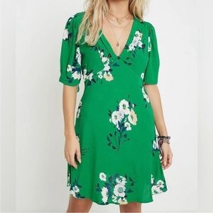 Free People Floral print mini dress